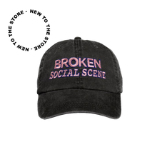 Load image into Gallery viewer, Pink Embroidered Logo Dad Hat - Charcoal
